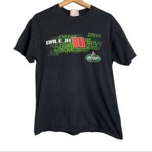 Vintage Dale Earnhardt Jr. 2000s AMP Energy NASCAR Graphic Tee Winner’s Circle